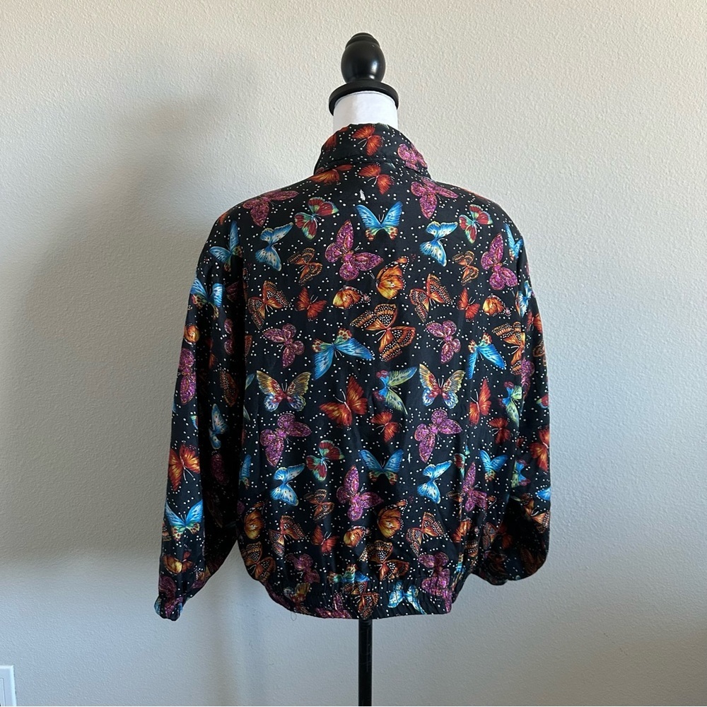 EVR vintage women’s butterfly windbreaker jacket - Picture 9 of 13